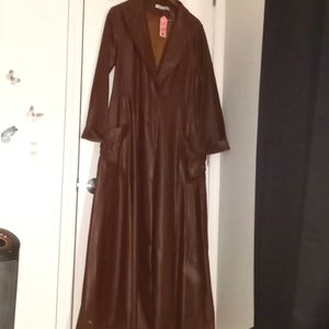 Brown faux leather 2xl